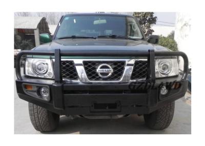 China Off Road 4x4 Replacement Rear Bumper Black For Nissan Patrol GU Y61 Bull Bar for sale