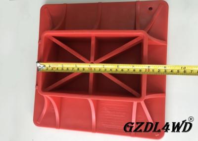 China ABS Jeep Off Road Parts ,  Red Hi Lift Jack Base Plate Plastic Material for sale