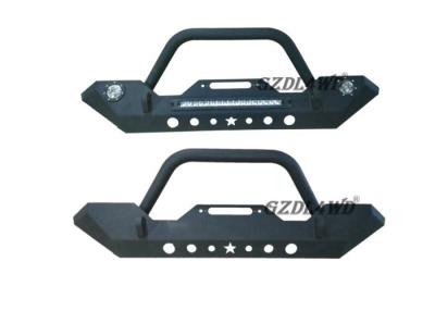 China Solid 4x4 Front Bumper Guard Jeep Wrangler JK With Black Powder Coated Steel for sale