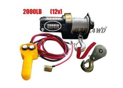 China 12V 2000LB Heavy Duty Electric Winch Truck With ATV Rope Wireless Remote for sale