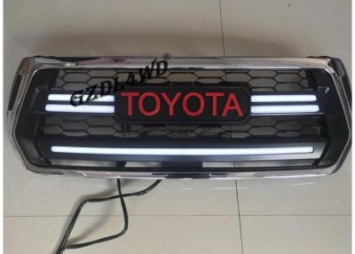 China Chrome Front Grill Mesh For 2018 Toyota Hilux Revo Rocco With LED Turning Lights for sale