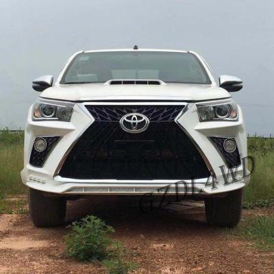 China Toyota Hilux Revo Rocco Auto Front Bumper Face Body Kits Upgrade To Lexus 570 for sale