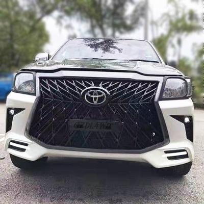 China Black 4x4 Body Kits For Toyota Hilux Vigo Upgrade To Lexus Lx570 for sale