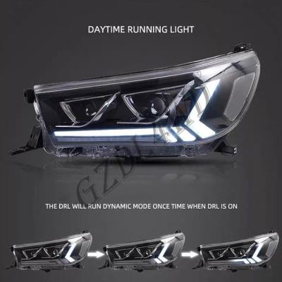China Clear Lens 4x4 Driving Lights  ,  Toyota Hilux Revo Rocco 2015 LED DRL Projector Head Light for sale