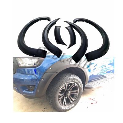 China Injection Molding 4x4 Wheel Arch Flares For Ford Ranger T7 Wildtrak 2015 2018 for sale