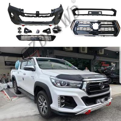 China Matte Black Front Bumper Kits For Toyota Hilux Revo To Rocco for sale