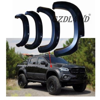 China Textured Black Bolt Type Wheel Fender Flares Mercedes Benz X Class for sale