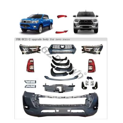 China 2015-2019 Toyota Hilux Revo Convert To 2021 Hilux Facelift Kits for sale