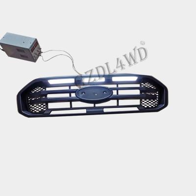 China Modified Front Bumper Grill Mesh Pickup Auto Car Front Grille For Ford Ranger Raptor 2018 T8 Px3 Xl for sale