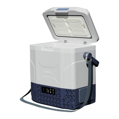 China Portable DC And AC Compressor Refrigerator Camping Freezer Travel Cooler for sale