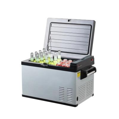China Portable 24.5 KGS Solar and DC 12/24V Compressor Fridge Freezer for Outdoor Activities for sale