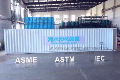 Chine 50TPD a conteneurisé l'installation de traitement de l'eau, système de traitement des eaux résiduaires containerisé à vendre