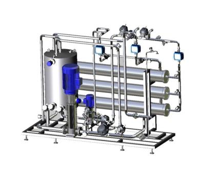 China Sistema refinado montagem do tratamento da água do patim, sistema do tratamento da água do RO à venda