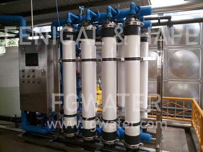 China Water Purifiier Ultrafiltration Membrane System With Carbon Filter 320TPD for sale
