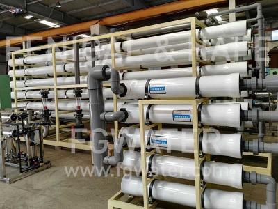 China 30000GPD Brackish Water Reverse Osmosis , Commercial Reverse Osmosis Water System for sale