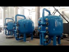 Pressurized Industrial Sand Filters Water Treatment 250m3/H