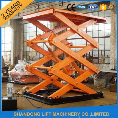 China Electro Hydraulic Scissor Lift Table with Explosion Proof Safety Device 2500kgs Loading capacity for sale