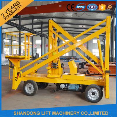 China 10m Diesel Engine Aerial Trailer Mounted Boom Lift Hire , Towable Articulating Boom Lift for sale