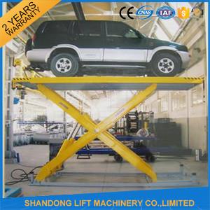 China Automotive Scissor Lift Equipment ,  Garage Hydraulic Scissor Car Lift Rentals for sale