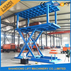 China Hydraulic Portable Double Deck Car Parking System for Home Garage Car Lift for sale