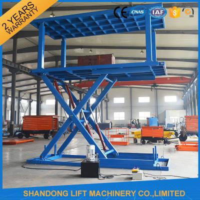 China Portable Scissor Lift Car Hoist Double Deck Car Parking System with Overload Protection for sale