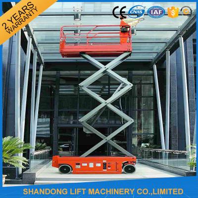 China Battery Powered Self Propelled Scissor Lift Platform for Aerial Installation / Maintenance Working for sale