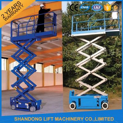 China 6m Electric Mini Scissor Lift Self Propelled Elevating Work Platforms CE ISO9001 SGS for sale