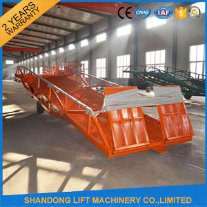 China Portable Corrugated Steel Container Loading Ramps for Truck /  Warehouse Unloading for sale