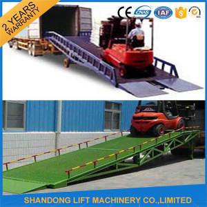 China 8 Ton Steel Trailer Ramp for Container Loading / Unloading 0.75kw 2.2kw Power for sale
