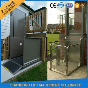 China Hydraulic Vertical Wheelchair Platform Lift Elevator For Disabled People CE for sale