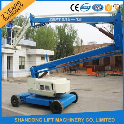 China 360 Rotation Self Propelled Trailer Mounted Boom Lift with Hydraulic Crank Arm for sale