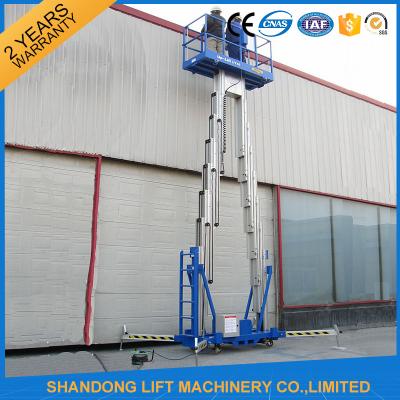 China 14m High Rise Window Cleaning Lift System , Aerial Wok Hydraulic Work Platform Lift  for sale