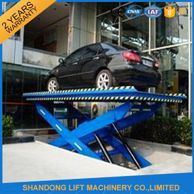 China CE Steel Hydraulic Scissor Car Lift with 3m Lift Height 3 T Load Capacity for sale