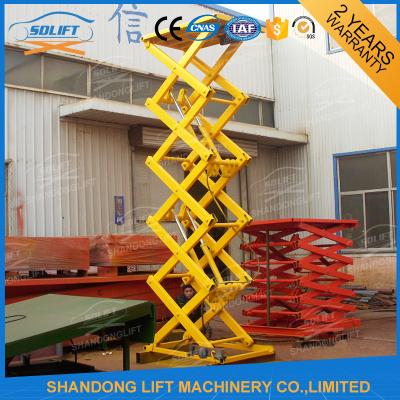 China Hydraulic Cargo Warehouse Elevator Lift , Upright Auto Scissor Lift Platform for sale
