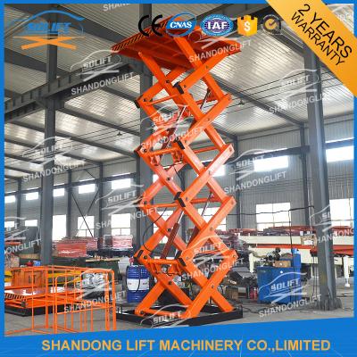China 2T 7M CE Electric Stationary Hydraulic Scissor Lift / Material Handling Lifts for sale