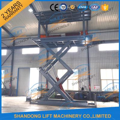 China 5T 5.36M Double Platform Scissor Car Lift for Villa In-ground Car Lift for House for sale