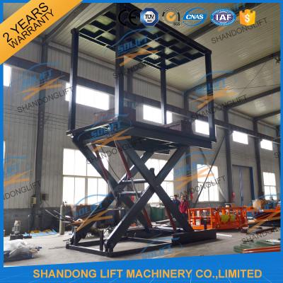China 5T 3.7M Portable Double Deck Car Parking System Home Scissor Car Lift for 2 Car for sale