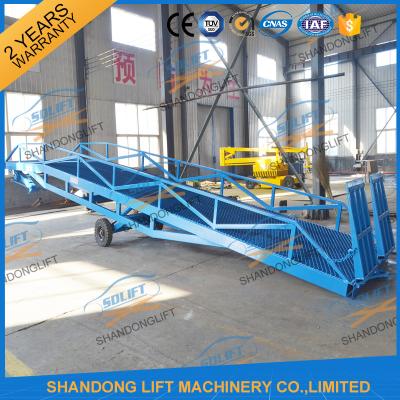 China 6T-15T Adjustable Warehouse Loading Ramp Mobile Container Yard Ramp CE SGS TUV for sale