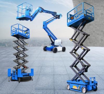 China 12m Self - Propelled Scissor Lifts Mobile Elevated Work Platform Aerial Lift Scaffolding for sale