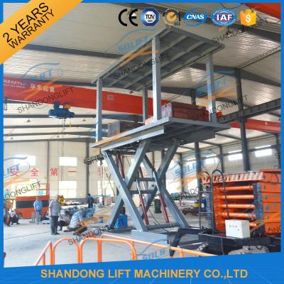 China 5T 3M Hydraulic Car Lift for Home Garage Basement 2 Car Parking Scissor Lift CE for sale