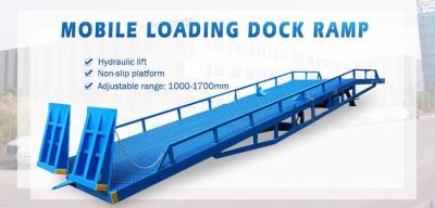 China 6t 8t 10t 12t Yard Forklift Ramp Loading and Unloading Container Loading Ramp for sale