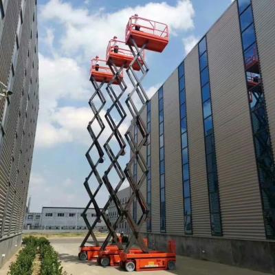 China Convenient and Affordable self propelled aerial lift electric scissor lift trailer for sale