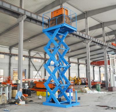 China 2T 5M material handling scissor lift stationary hydraulic scissor platform lift à venda