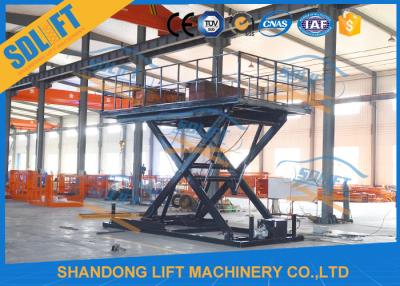 China 3T 3M Hydraulic Scissor Car Lift , Four Cylinder Car Hoists For Home Garage for sale