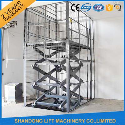 China 1T 3M Electric Cargo Lift / Hydraulic Scissor Lift 1000kg Lift Capacity for sale