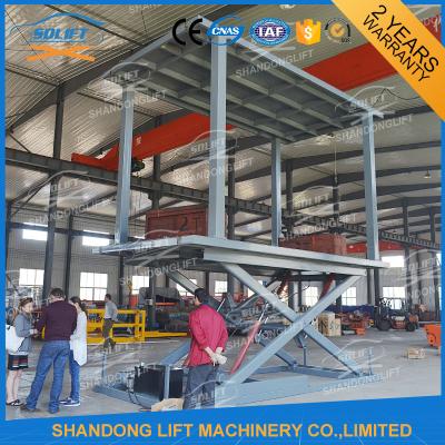 China 5T 3M In Floor Scissor Type Car Double Layer Lift / Garage Car Lift System for sale