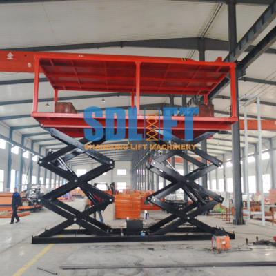 China Hydraulic Scissor Car Lifts For 2 Cars Parking for sale