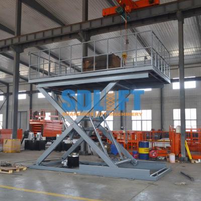 China 3T 3M Heavy Duty Underground Scissor Car Lift Parking System for sale