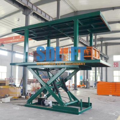China Sistema doble hidráulico del aparcamiento de la cubierta de la plataforma, levantador del aparcamiento del garaje de subterráneo en venta