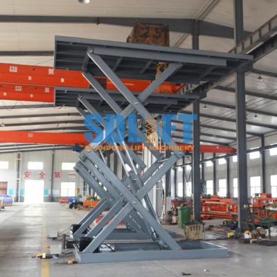 China 3 Ton 5M Hydraulic Scissor Car Lift Underground Car Parking Lift With CE for sale